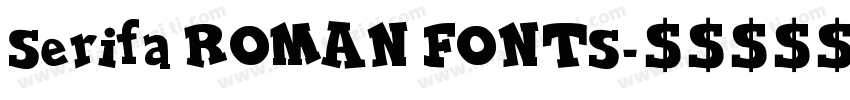 Serifa ROMAN FONTS字体转换